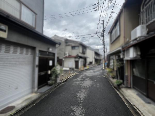 京都市中京区壬生森町　建築条件無売土地 現地写真（前面道路含む現地写真）