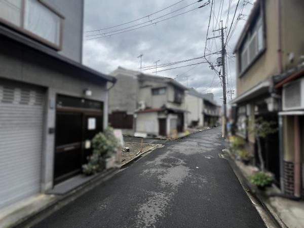 京都市中京区壬生森町　建築条件無売土地 現地写真（前面道路含む現地写真）