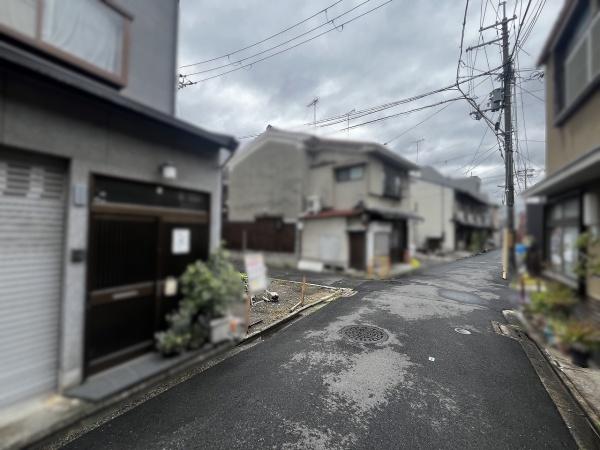 京都市中京区壬生森町　建築条件無売土地 現地写真（前面道路含む現地写真）