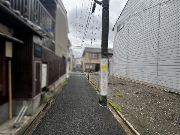 京都市中京区壬生森町　建築条件無売土地 現地写真（前面道路含む現地写真）