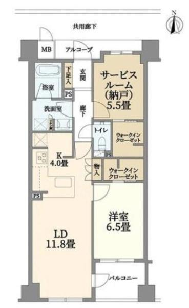 ローレルコート京都御所東 間取図・土地図