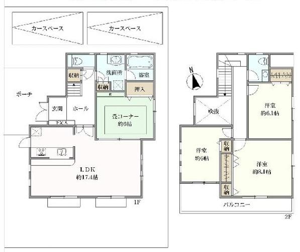 堺市南区晴美台3丁　中古戸建 間取図・土地図