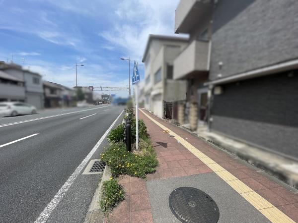 京都市南区上鳥羽菅田町　建築条件無売土地 現地写真（前面道路含む現地写真）