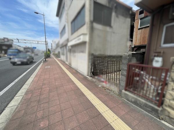 京都市南区上鳥羽菅田町　建築条件無売土地 現地写真（前面道路含む現地写真）