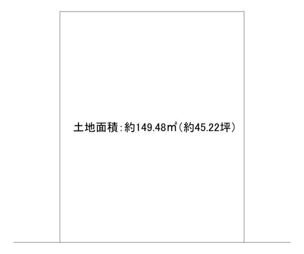 堺市堺区竜神橋町1丁　売土地 間取図・土地図