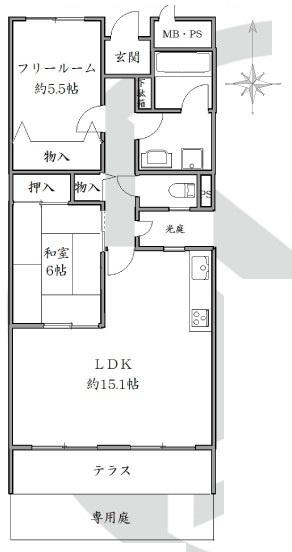 グラン・ドムール智恵光院 間取図・土地図