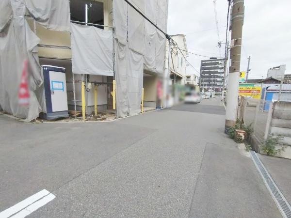 大阪市城東区鴫野西5丁目　新築戸建 現地写真（前面道路含む現地写真）