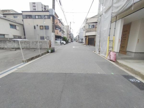 大阪市城東区鴫野西5丁目　新築戸建 現地写真（前面道路含む現地写真）