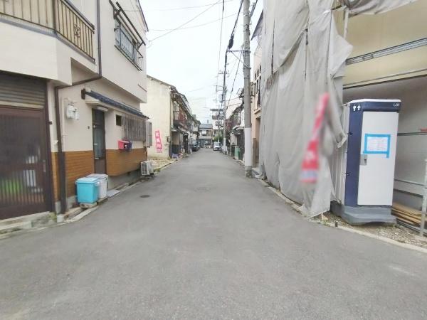 大阪市城東区鴫野西5丁目　新築戸建 現地写真（前面道路含む現地写真）