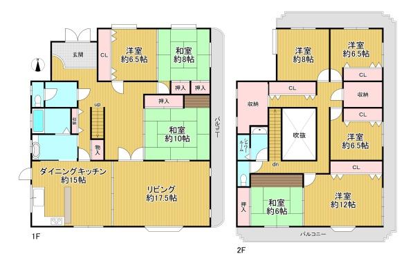 京都市伏見区深草谷口町　中古戸建 間取図・土地図