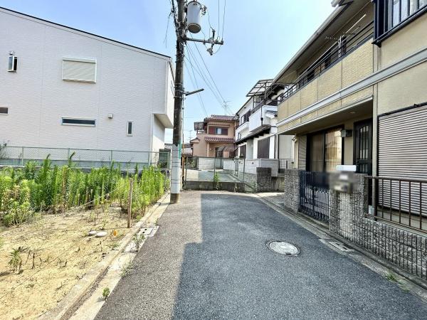 堺市東区日置荘西町7丁　売土地 現地写真（前面道路含む現地写真）