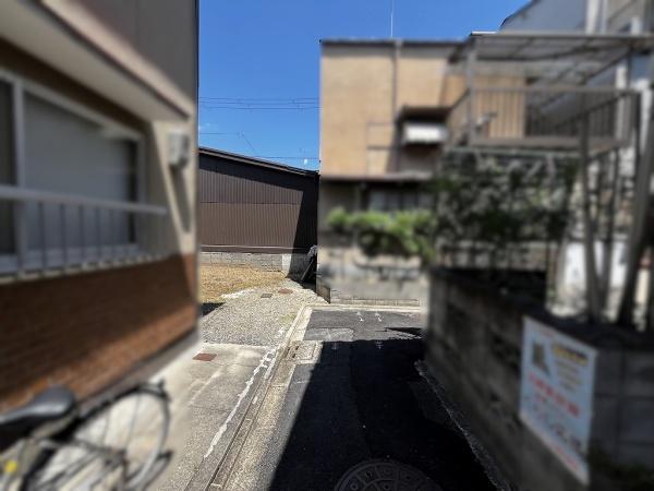 京都市上京区紙屋川町　建築条件無売土地 現地写真（前面道路含む現地写真）