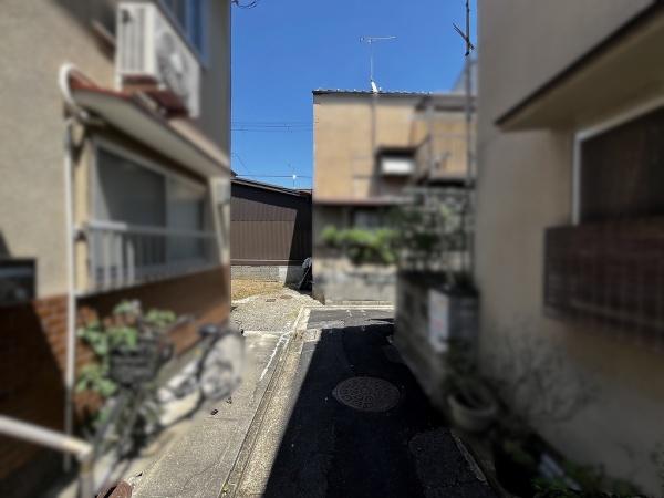 京都市上京区紙屋川町　建築条件無売土地 現地写真（前面道路含む現地写真）