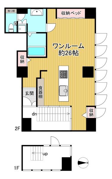 アクシルコート堀川今出川 間取図・土地図