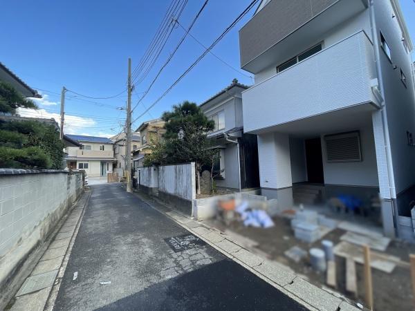 京都市右京区太秦上ノ段町　1号地　新築戸建 現地写真（前面道路含む現地写真）