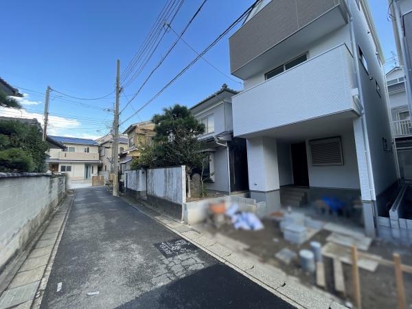京都市右京区太秦上ノ段町　1号地　新築戸建 現地写真（前面道路含む現地写真）