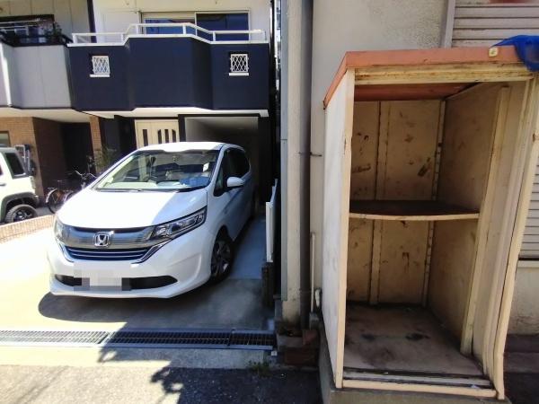 大阪市北区長柄中3丁目　中古戸建 現地写真（駐車場）