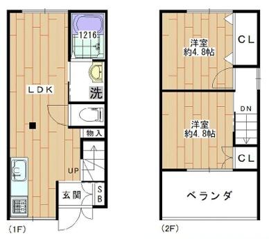大阪市淀川区田川2丁目　中古戸建 間取図・土地図