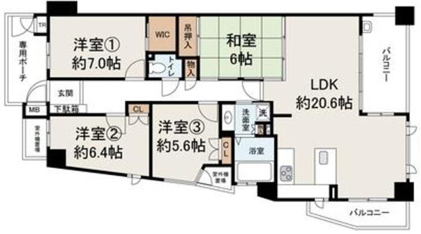 ルネフェリアス堺鳳 間取図・土地図