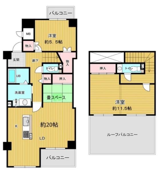 少女の赤い帽子泉北深井 間取図・土地図