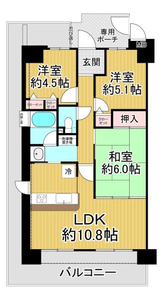 ディオフェルティ住吉公園通 間取図・土地図