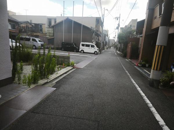 京都市下京区天使突抜４丁目　建築条件無売土地 現地写真（前面道路含む現地写真）