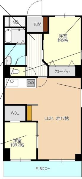 トーカンマンション帝塚山 間取図・土地図