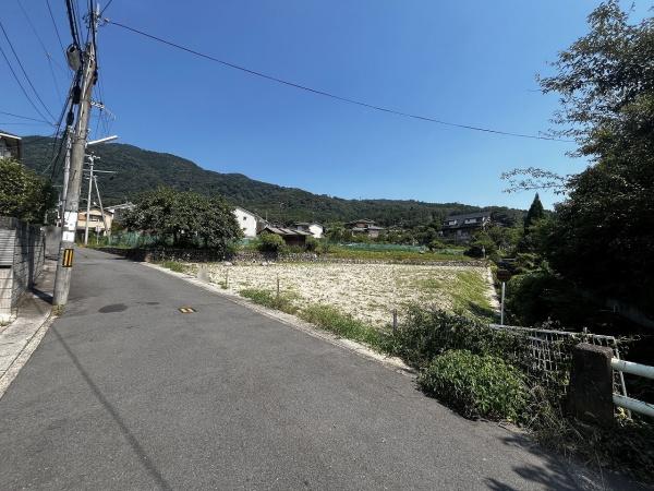 京都市左京区上高野奥小森町　2号地　建築条件無売土地 現地写真（前面道路含む現地写真）