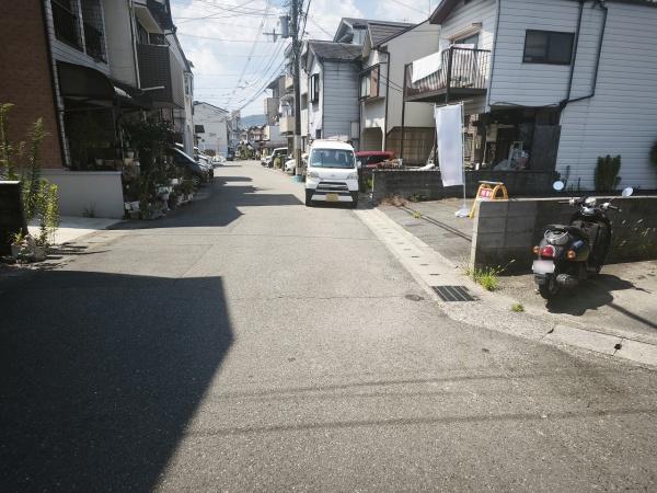 京都市山科区小山北溝町　建築条件無売土地 現地写真（前面道路含む現地写真）