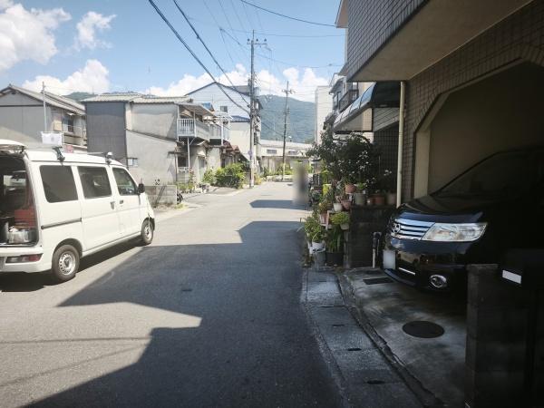 京都市山科区小山北溝町　建築条件無売土地 現地写真（前面道路含む現地写真）