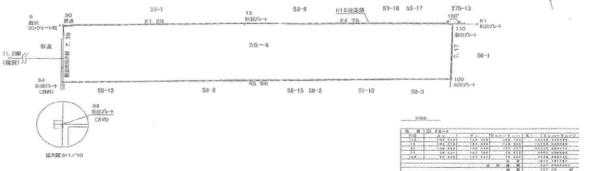 大阪市平野区瓜破4丁目　売土地 間取図・土地図