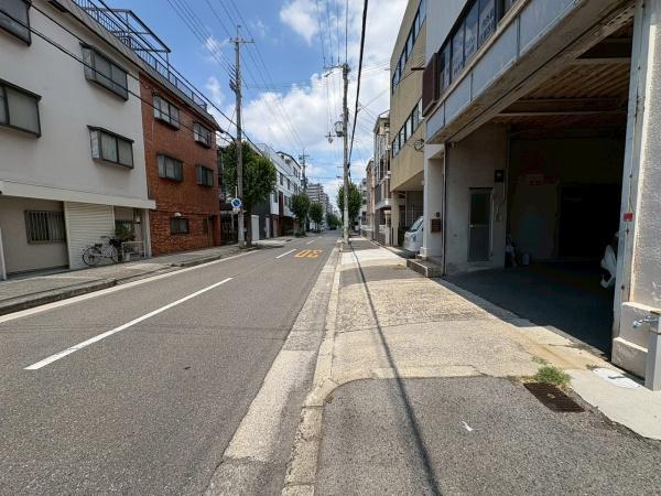 大阪市平野区瓜破4丁目　売土地 現地写真（前面道路含む現地写真）