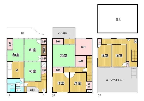 京都市上京区相国寺門前町　中古戸建 間取図・土地図
