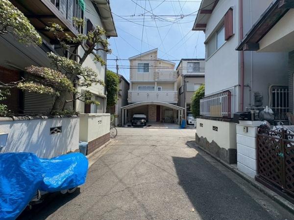 大阪市住吉区庭井1丁目　中古戸建 現地写真（前面道路含む現地写真）