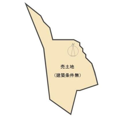 京都市北区衣笠氷室町　建築条件無売土地 間取図・土地図