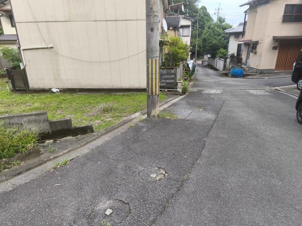 京都市北区衣笠氷室町　建築条件無売土地 現地写真（前面道路含む現地写真）