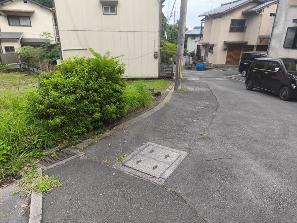 京都市北区衣笠氷室町　建築条件無売土地 現地写真（前面道路含む現地写真）