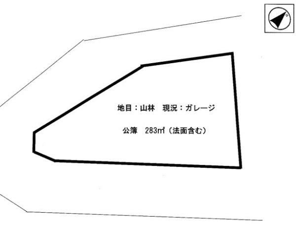 京都府京都市北区衣笠赤阪町 間取図・土地図