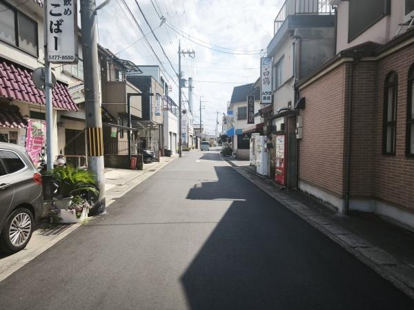 宇治市大久保町南ノ口　古家付売土地 現地写真（前面道路含む現地写真）