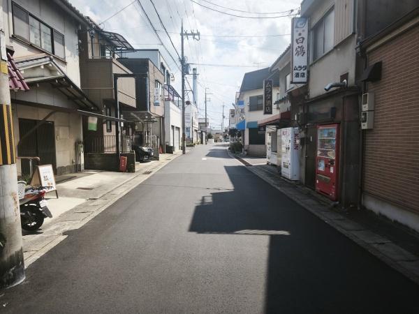 宇治市大久保町南ノ口　古家付売土地 現地写真（前面道路含む現地写真）