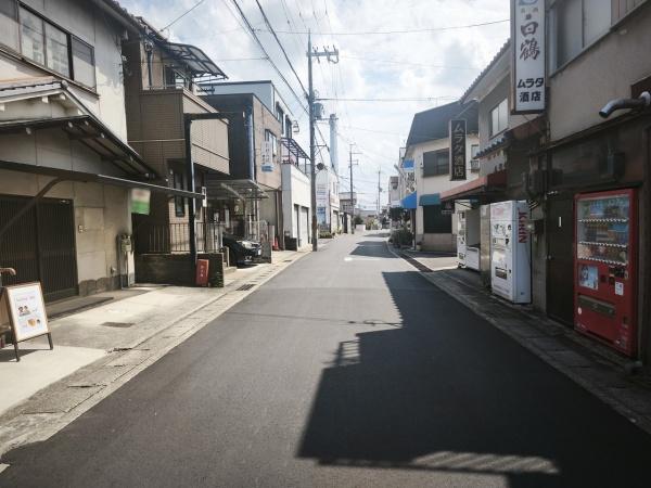 宇治市大久保町南ノ口　古家付売土地 現地写真（前面道路含む現地写真）