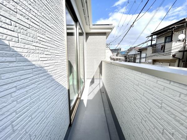 堺市東区野尻町　新築戸建 現地写真（バルコニー）