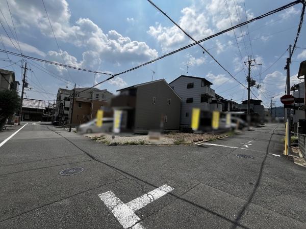 京都市北区紫竹牛若町　1号地　建築条件付売土地 現地写真（前面道路含む現地写真）
