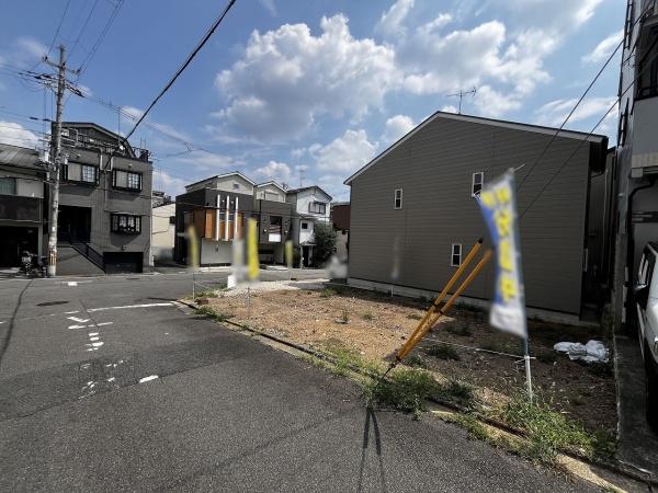京都市北区紫竹牛若町　1号地　建築条件付売土地 現地写真（前面道路含む現地写真）