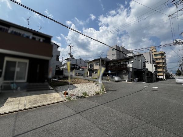京都市北区紫竹牛若町　1号地　建築条件付売土地 現地写真（前面道路含む現地写真）