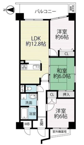 アルモード京都高辻 間取図・土地図