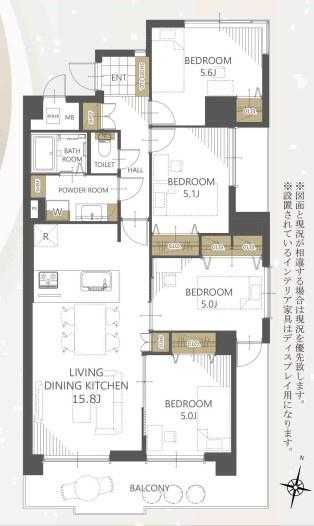 ルミエール桂川 間取図・土地図