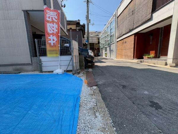 大阪市阿倍野区阪南町3丁目　売土地 現地写真（前面道路含む現地写真）