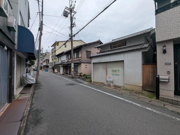 京都市左京区北白川東久保田町　古家付売土地 現地写真（前面道路含む現地写真）