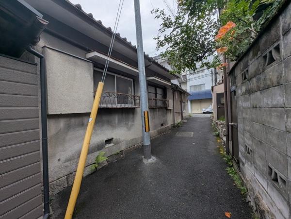 京都市左京区北白川東久保田町　古家付売土地 現地写真（前面道路含む現地写真）